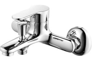 Bien Capri Pirinç Çiftli Aç Kapa Yarı Ankastre Kare Banyo Bataryası Gümüş