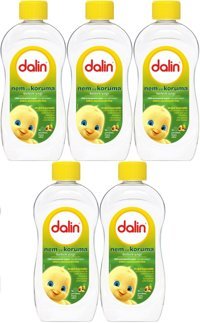 Dalin Nem ve Koruma Avakadolu Hipoalerjenik Bebek Masaj Yağı 5x300 ml
