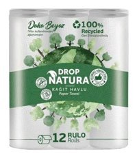 Drop Natura Tek Katlı 12'li Rulo Kağıt Havlu