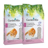 Garden Mix Bebek Pudralı Topaklanan Kalın Taneli Bentonit Kedi Kumu 2x10 lt