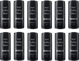 Obsesso Şekersiz Coffee Black Soğuk Kahve 12x250 ml