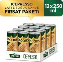 Jacobs Icepresso Latte Soğuk Kahve 12x250 ml