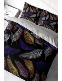 Monohome Leaf Pamuk-Saten 4 Mevsim 200 x 220 cm 3D Desenli Çarşaflı Çift Kişilik Nevresim Takımı Çok Renkli