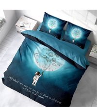Monohome Gece Mottom Pamuklu 4 Mevsim 200 x 220 cm 3D Desenli Çarşaflı Çift Kişilik Nevresim Takımı Çok Renkli