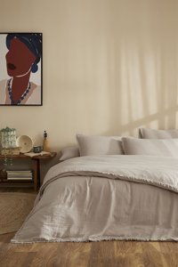 Özdilek Sofia Pamuklu 4 Mevsim 200 x 220 cm Lastikli Düz Çarşaflı Çift Kişilik Nevresim Takımı Bej