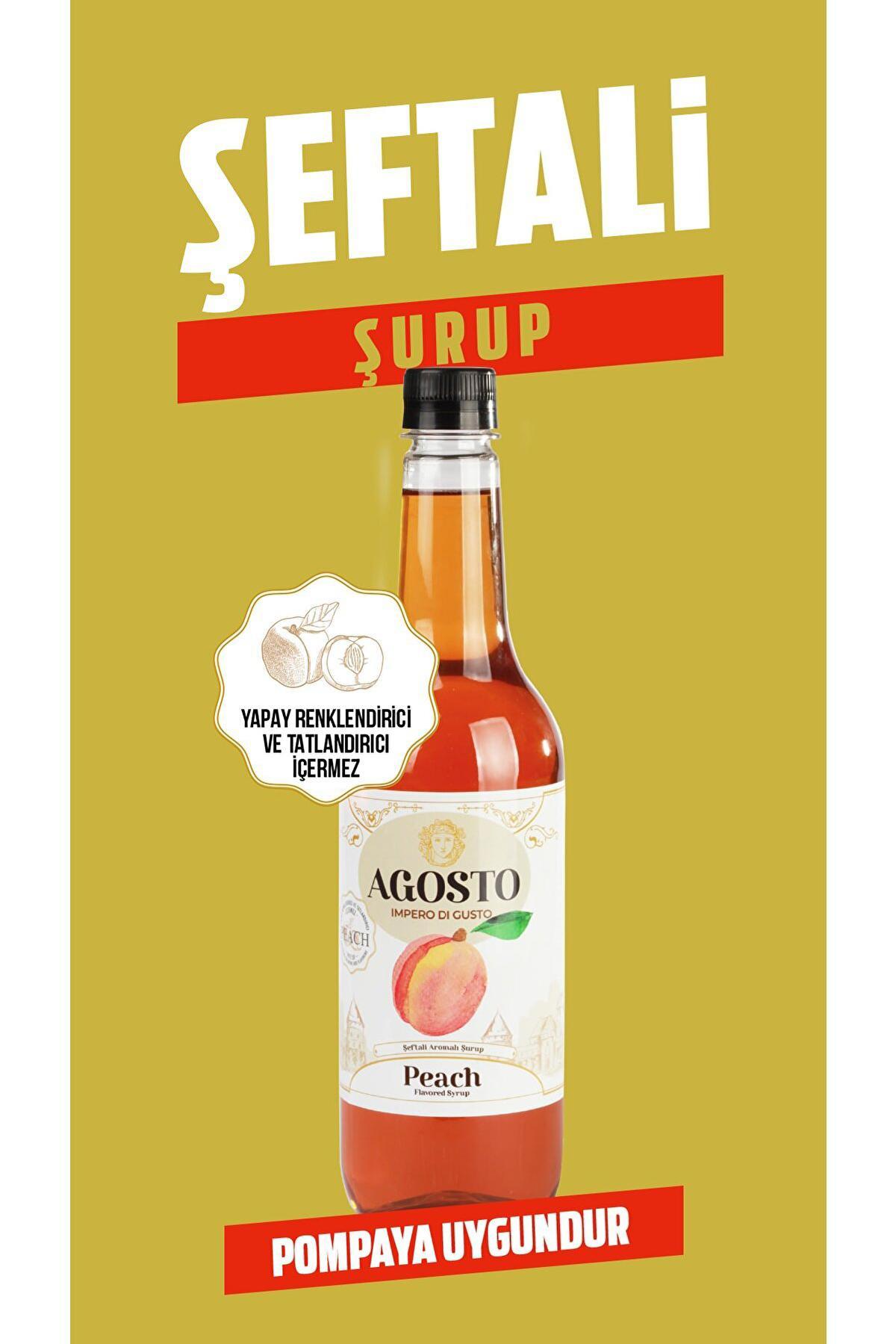 Agosto Şeftali Kahve Şurubu 700 ml
