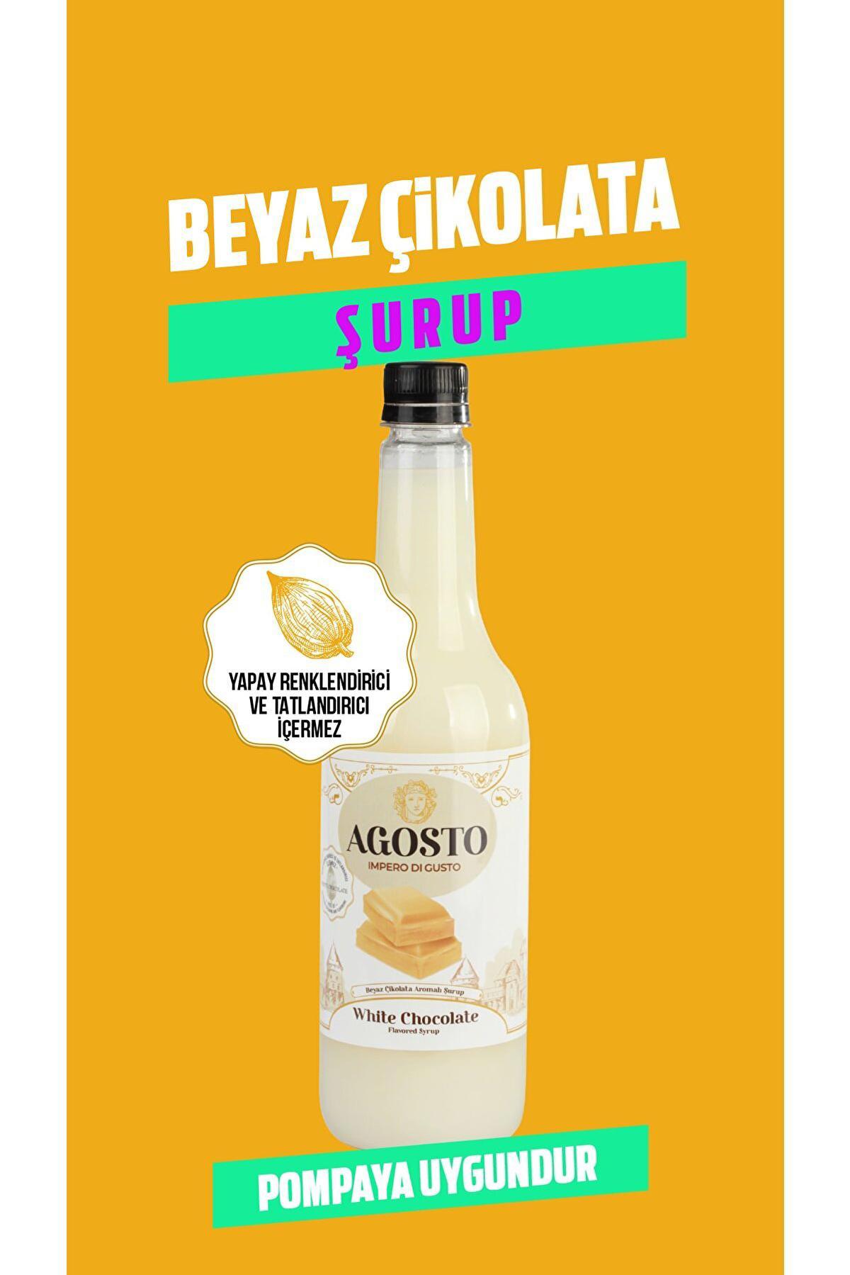 Agosto Beyaz Çikolata Kahve Şurubu 6x700 ml