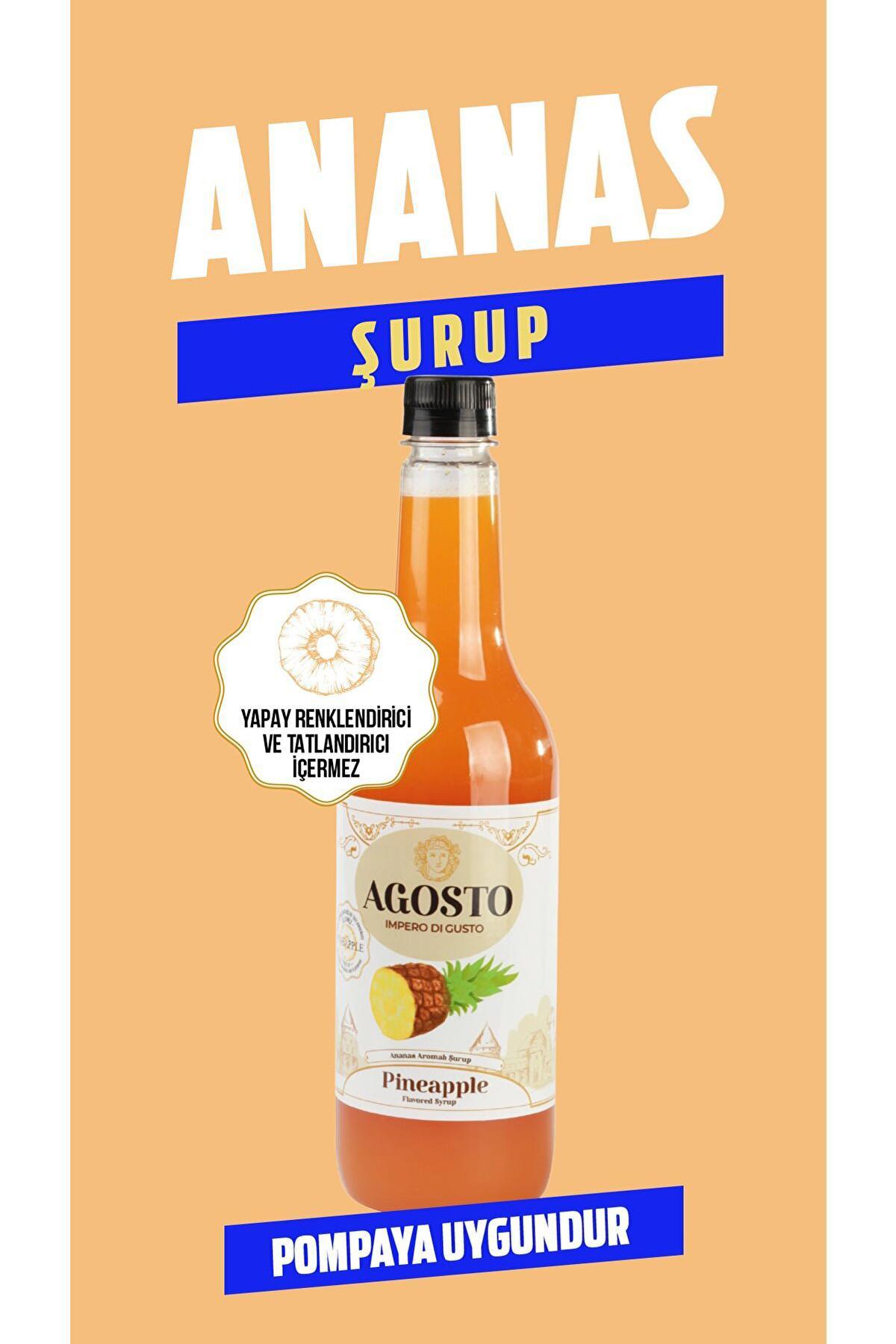 Agosto Ananas Kahve Şurubu 6x700 ml