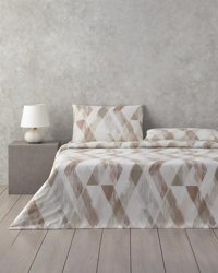 English Home Pamuk 160x220 cm Çarşaflı Lastikli Tek Kişilik Nevresim Takımı Ekru