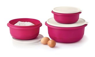Tupperware Yuvarlak Plastik Saklama Kabı 3'lüx