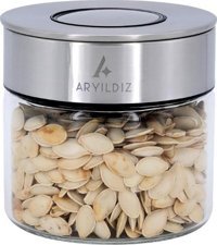 Aryıldız Timeless Silindir Cam Saklama Kabı 390 ml