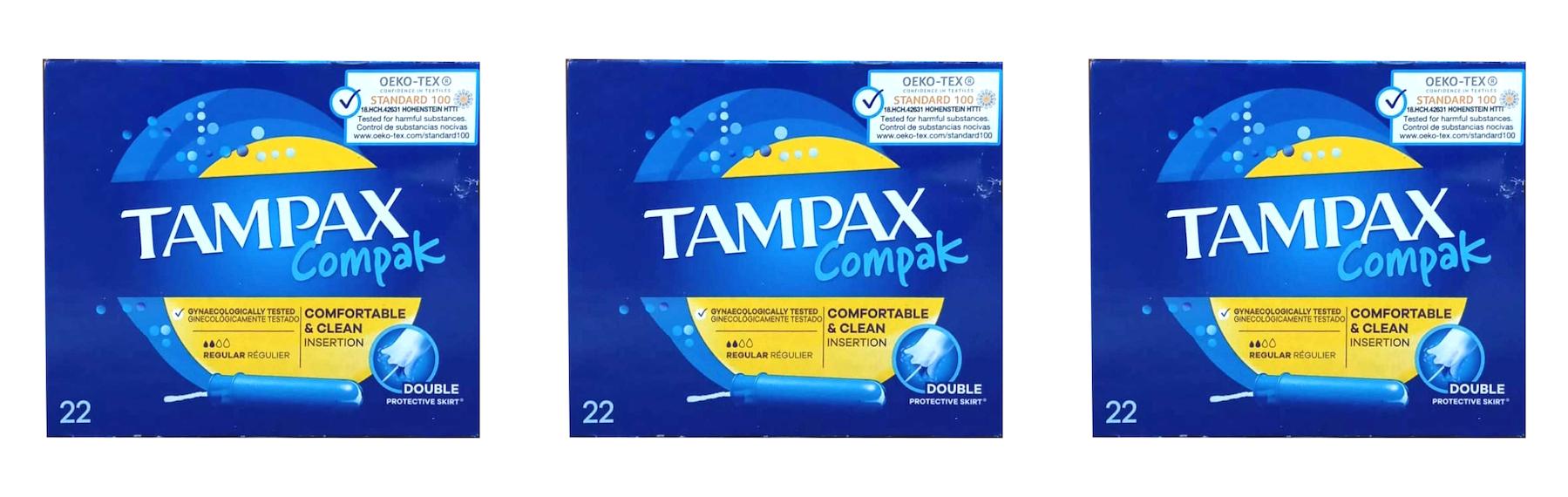 Tampax Compak Normal Tampon 3x22'li