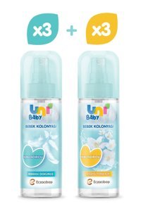 Uni Baby Bebeksi Dokunuş-Çiçeksi Ferahlık Sprey Bebek Kolonyası 6x150 ml