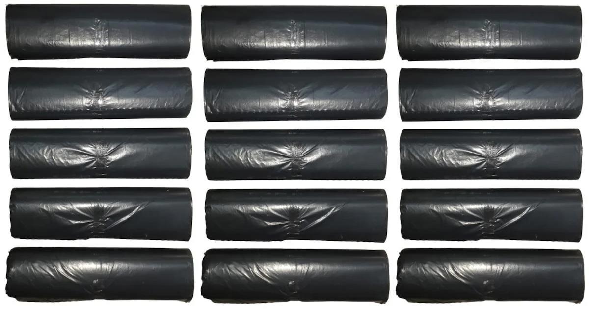 Almina J-250 Jumbo Boy 80x110 cm Çöp Poşeti 10x15 Adet Siyah