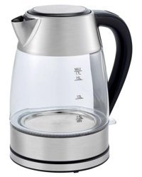 Beko BKK 2314 Cam 1.7 lt 2200 W Işıklı Inox Kettle