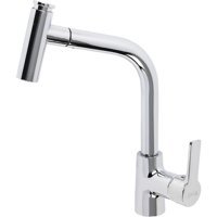 Newarc Premium 832591 Spiralli Çift Girişli Aç Kapa Eviye Bataryası Krom