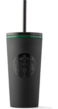 Starbucks 11116859 Plastik 0.35 lt Pipetli Bardak Termos Siyah