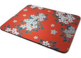 WuW Çiçek Desen 22x18 cm S Mousepad Çok Renkli