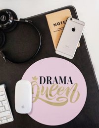 WuW Drama Queen Yuvarlak 20 cm S Mousepad Çok Renkli