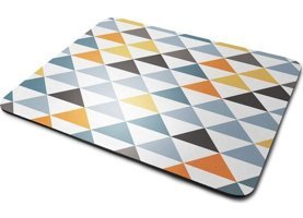 WuW İskandinav Desen 22x18 cm S Mousepad Çok Renkli