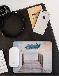 WuW Issız Göl 22x18 cm S Mousepad Çok Renkli