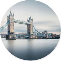WuW London Bridge Yuvarlak 20 cm S Mousepad Çok Renkli