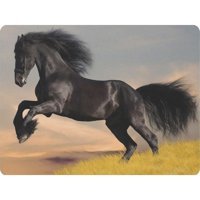 WuW Siyah At 22x18 cm S Mousepad Çok Renkli