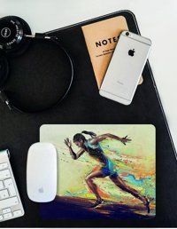 WuW Koşucu 22x18 cm S Mousepad Çok Renkli