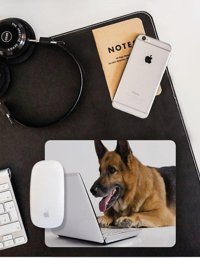 WuW Araştırmacı Sheppard Köpek 22x18 cm S Mousepad Çok Renkli