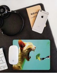 WuW Broccoli Lover 22x18 cm S Mousepad Çok Renkli