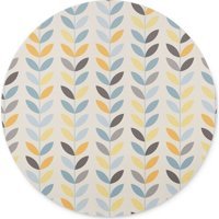 WuW İskandinav Desen Yuvarlak 20 cm S Mousepad Çok Renkli