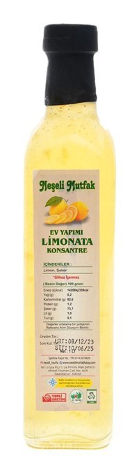 Neşeli Mutfak Ev Yapımı Konsantre Limonata 500 ml