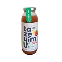 Tazeyim Cold Press Çilekli Şekersiz Cam Limonata 250 ml