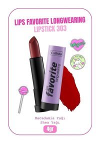 Callista Favorite Longwearing Bold Princess 303 Kalıcı Saten Krem Lipstick Ruj
