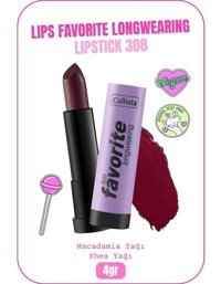 Callista Longwearing Lipstick Vampy Like 308 Kalıcı Mat Likit Fırçalı Ruj