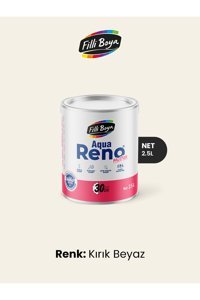 Filli Boya Aqua Reno Su Bazlı Plastik Mat İç Cephe Boyası 2.5 lt Kırık Beyaz