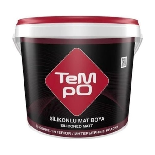Tempo Su Bazlı Silikonlu Mat İç Cephe Boyası 10 kg Açık Mavi
