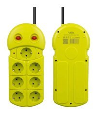Vea VE-970 7'li 1.5 m USB Grup Priz Yeşil