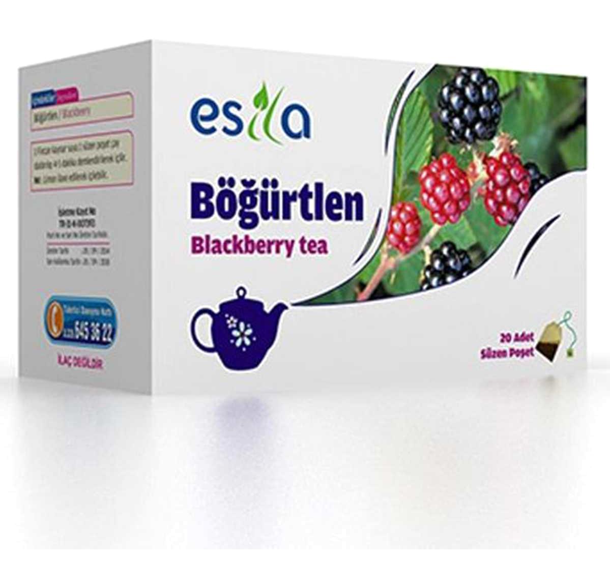Esila Böğürtlen Bardak Poşet Çay 20 Adet