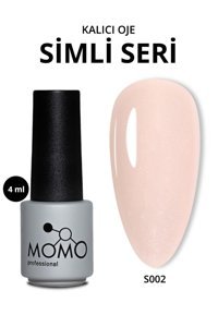 Momo Professional S002 Pembe Kalıcı Simli Parlak Oje