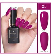 Born Pretty Black Gold 21 Bordo Kalıcı Jelly-Mat Oje