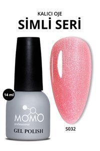 Momo Professional S032 Pembe Kalıcı Simli Simli Oje