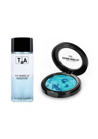 Tca Studio No:1219 Krem Işıltılı Tekli Far Mavi + Moon Shine 1219 + Makyaj Temizleyici 150 Ml