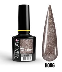 Mozıur H096 Kahve Kalıcı Simli Parlak Oje