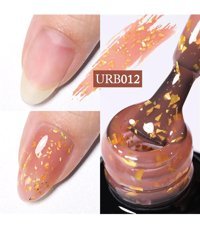 UrSugar URB012 Turuncu Kalıcı Simli Simli Oje