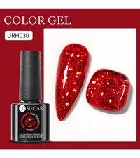 UrSugar URH030 Kırmızı Kalıcı Simli Parlak Oje
