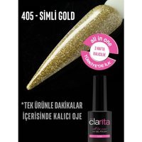 Clarita 405 Altın Kalıcı Simli Parlak Oje