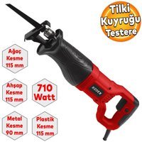 Rodex Rdx9071 Aküsüz Kablolu 710 W Elektrikli Tilki Kuyruğu Testere