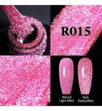 UrSugar R015 Pembe Kalıcı Simli Parlak Oje