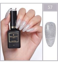Born Pretty 57 Gri Kalıcı Simli Parlak Oje